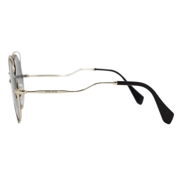Miu Miu Grey Round Sunglasses